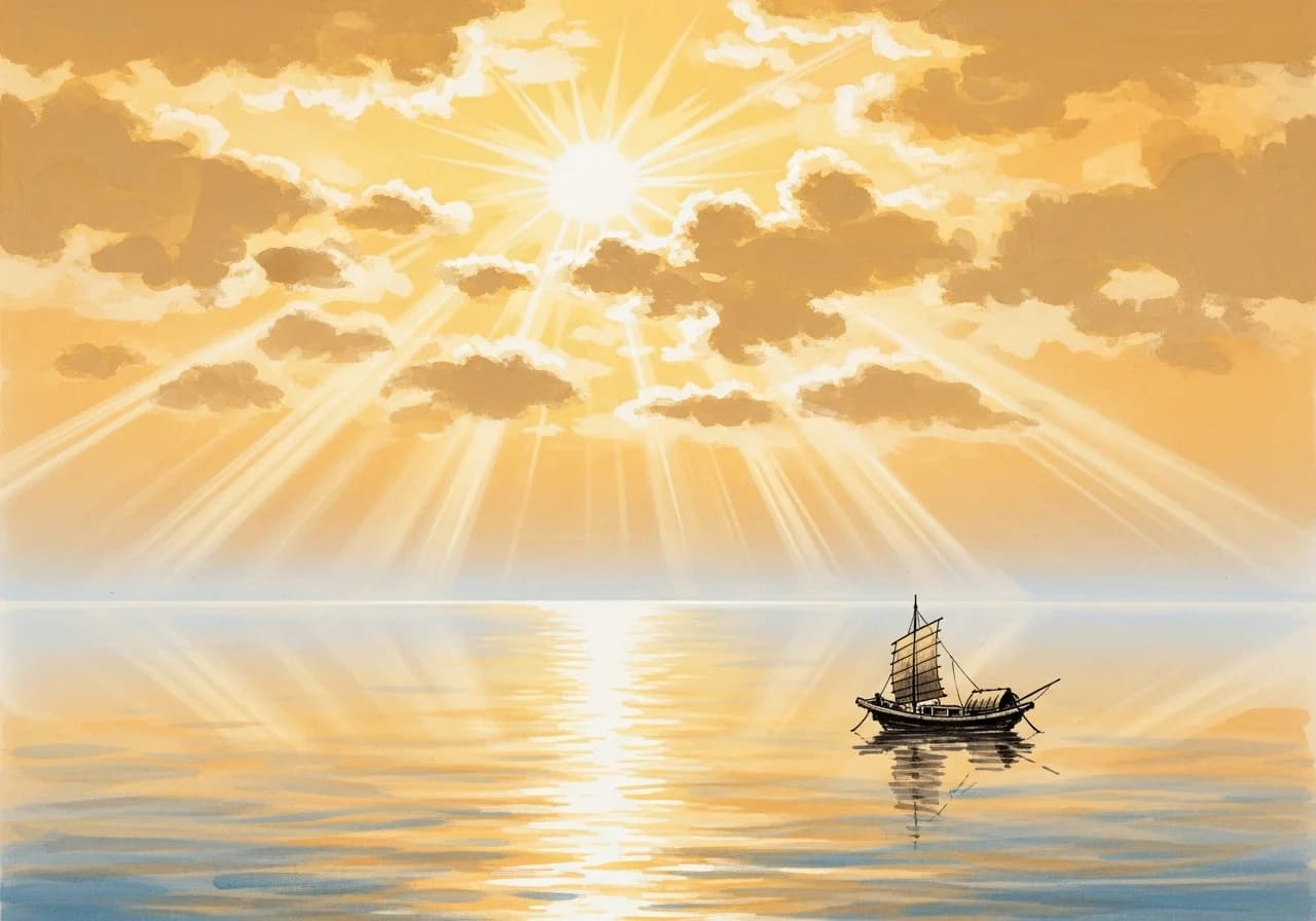 맑고 잔잔한 바다 꿈 — 재물과 번창의 예고