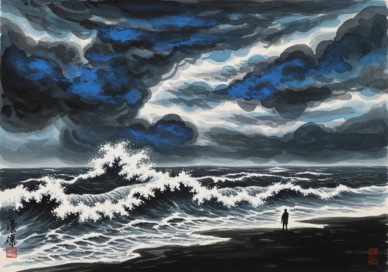 거친 폭풍 바다 꿈 — 시련과 변화의 경고