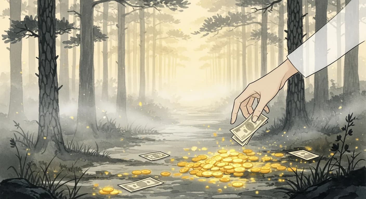 Picking Up Dream Meaning — Money, Gold, and Jewels in Korean Dream Interpretation