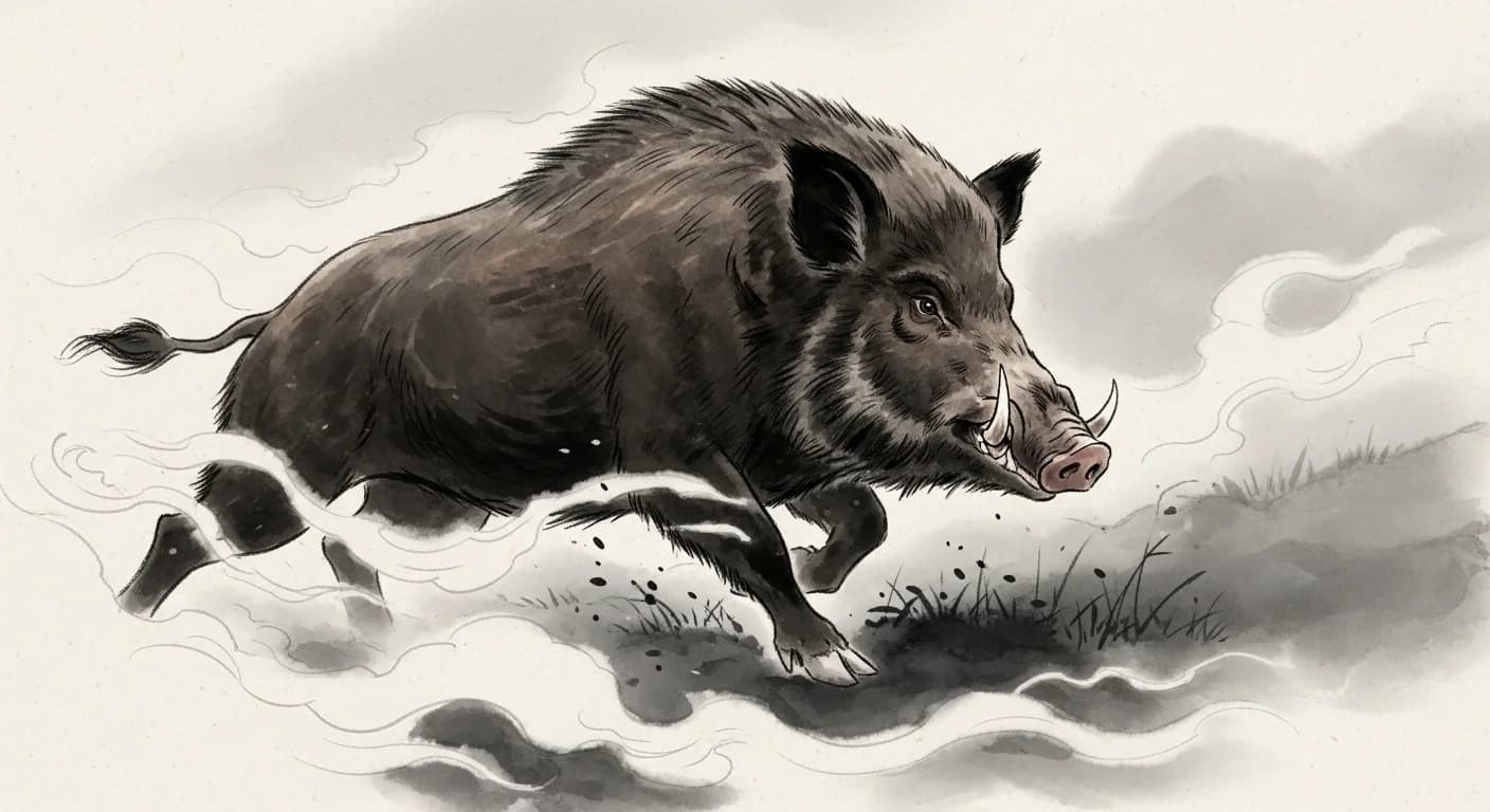 돼지가 공격하는 꿈 해몽