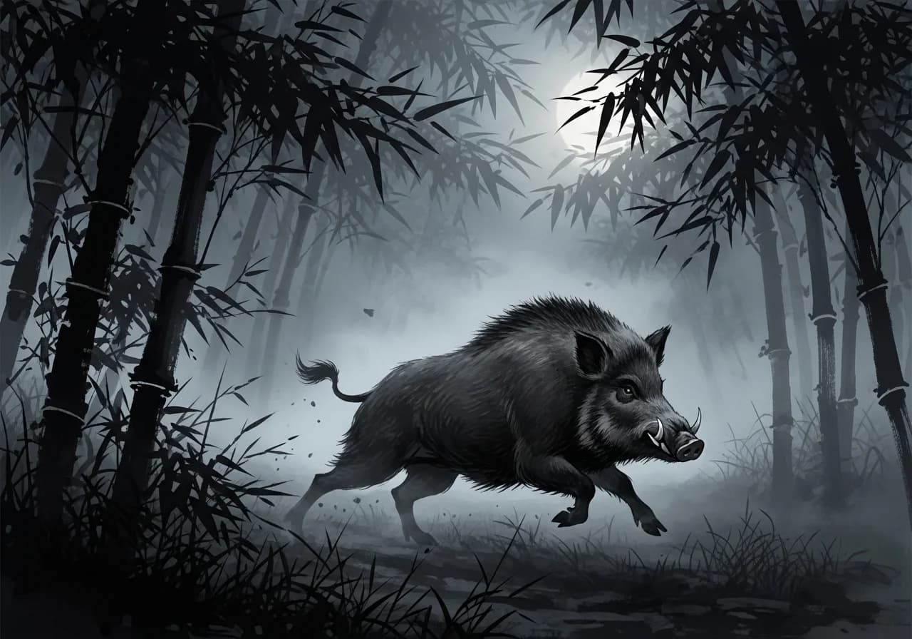 멧돼지 태몽 — 강한 리더십과 명석한 두뇌