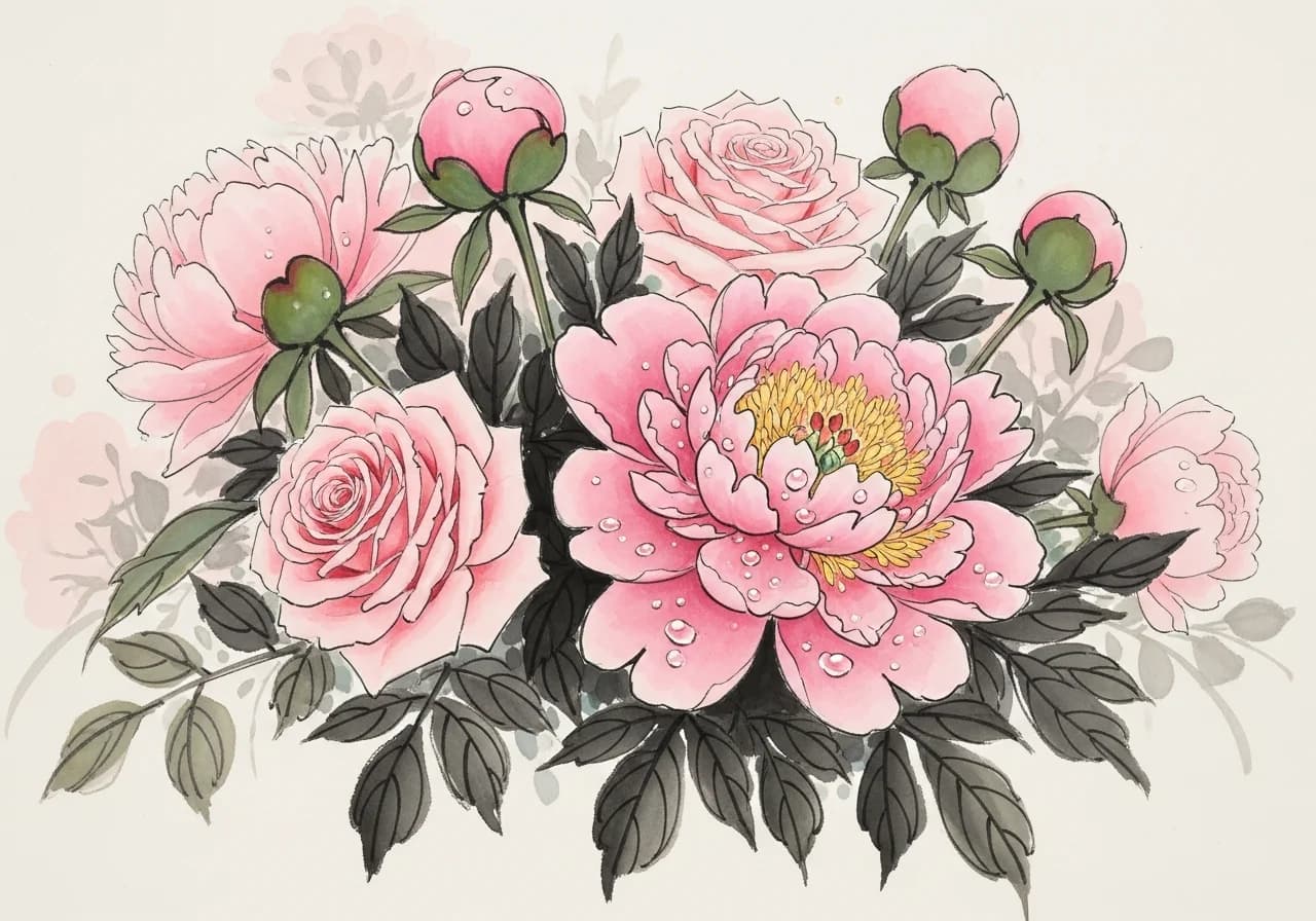 분홍색 꿈의 길몽 해석 — 사랑·인연·명예의 상승