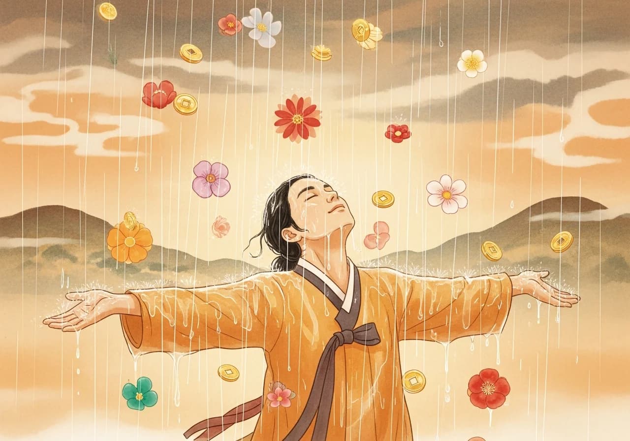 길몽 — 비가 넉넉하게 내리는 꿈