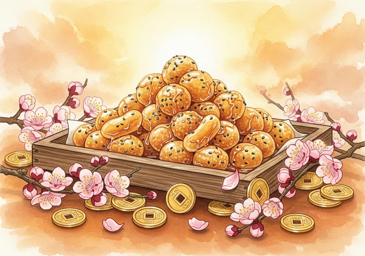 떡꿈 길몽 — 재물과 행운이 쏟아지는 꿈