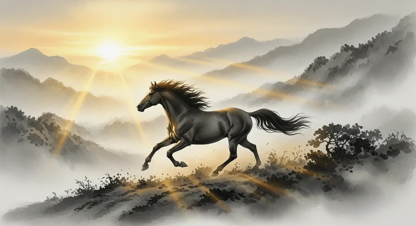 말 타는 꿈 해몽 - 승진·재물·성공의 신호 완벽 정리