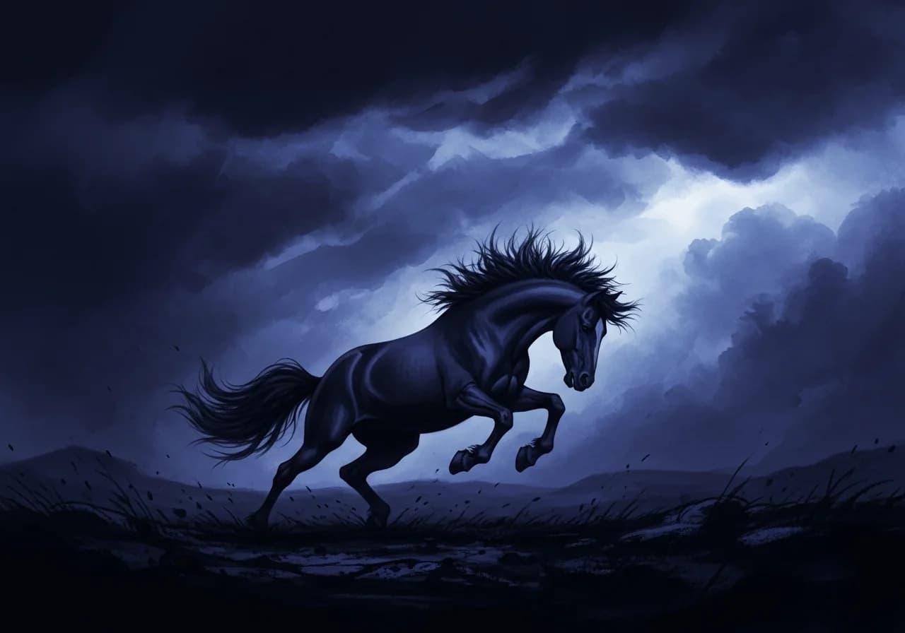 말 타는 꿈 — 흉몽 해석