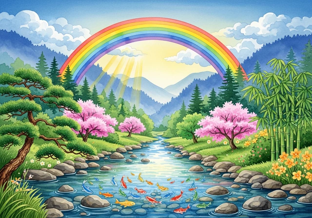 길몽: 맑은 강물과 풍요의 징조