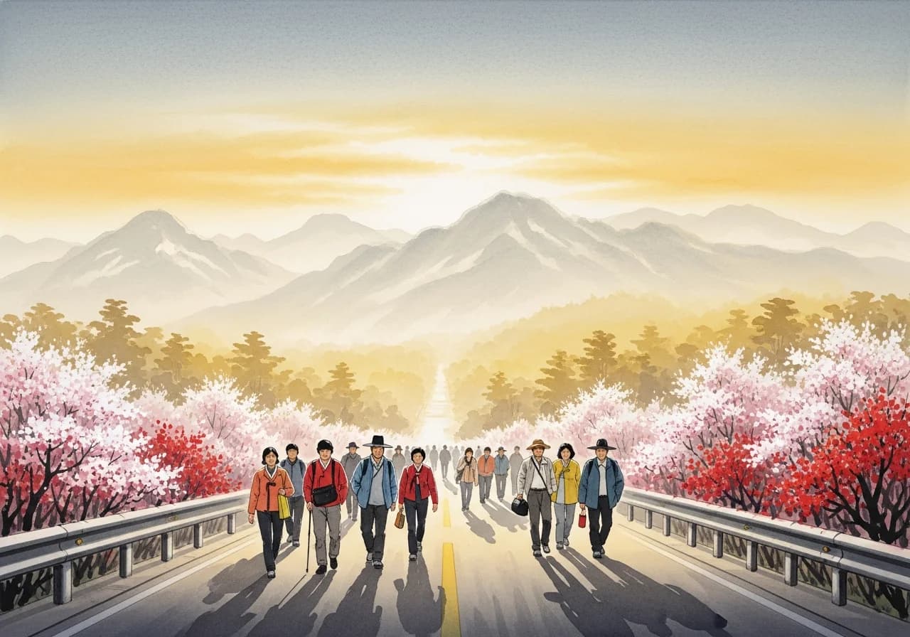 넓고 밝은 길 꿈 — 순탄한 앞날의 길몽