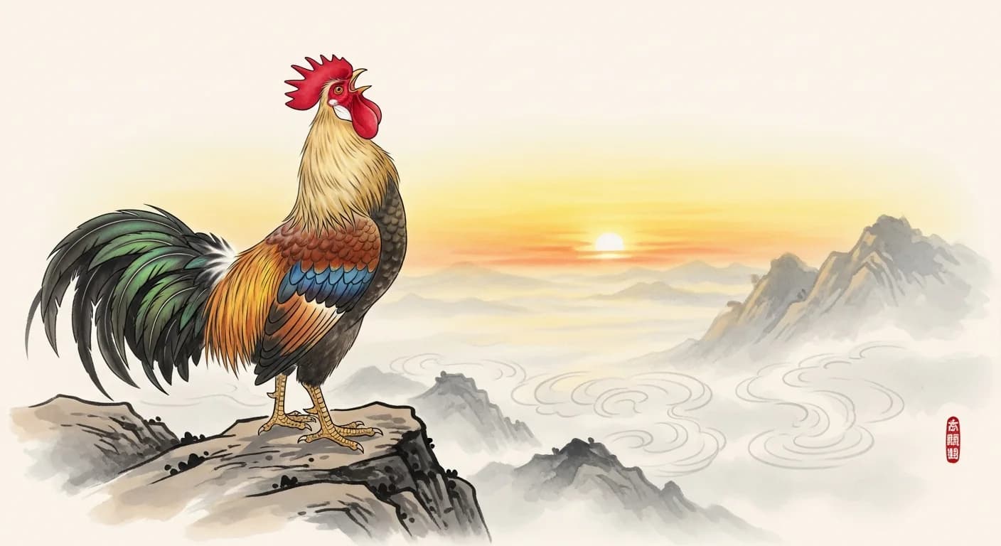 수탉 꿈해몽: 새벽을 여는 벽사(辟邪)의 상징