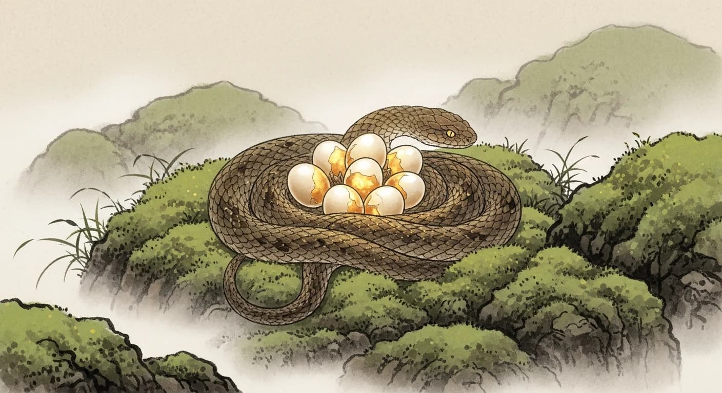 뱀 알 꿈해몽: 잠재된 결실과 풍요를 예고하는 꿈