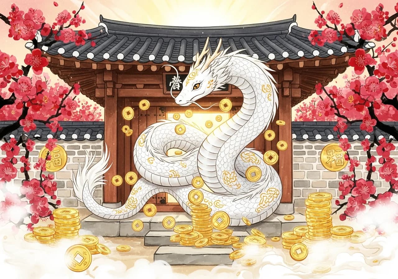 뱀이 집에 들어오는 꿈 — 기본 해몽 (길몽)