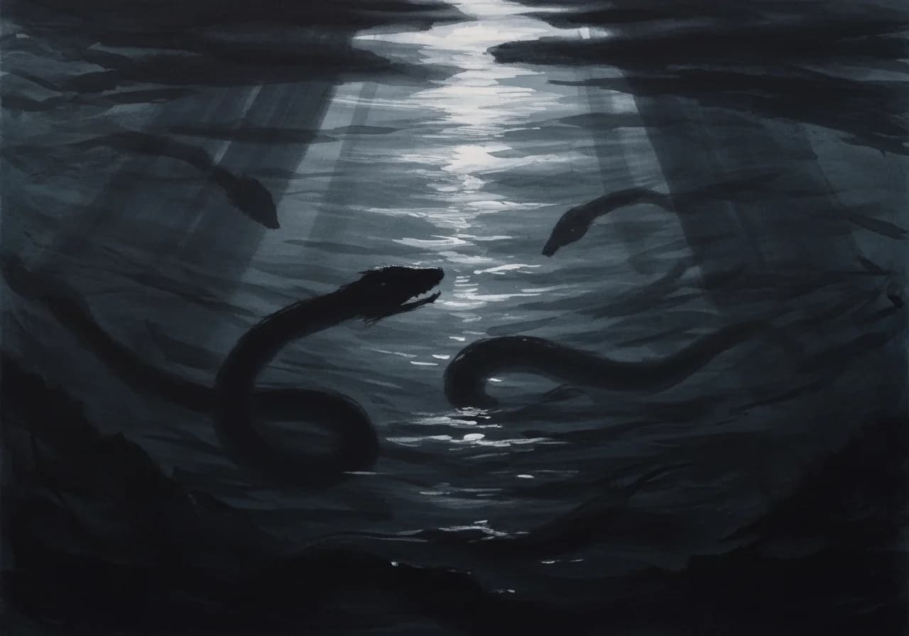 검은 뱀·흰 뱀 물속 꿈 — 색깔이 바꾸는 해석