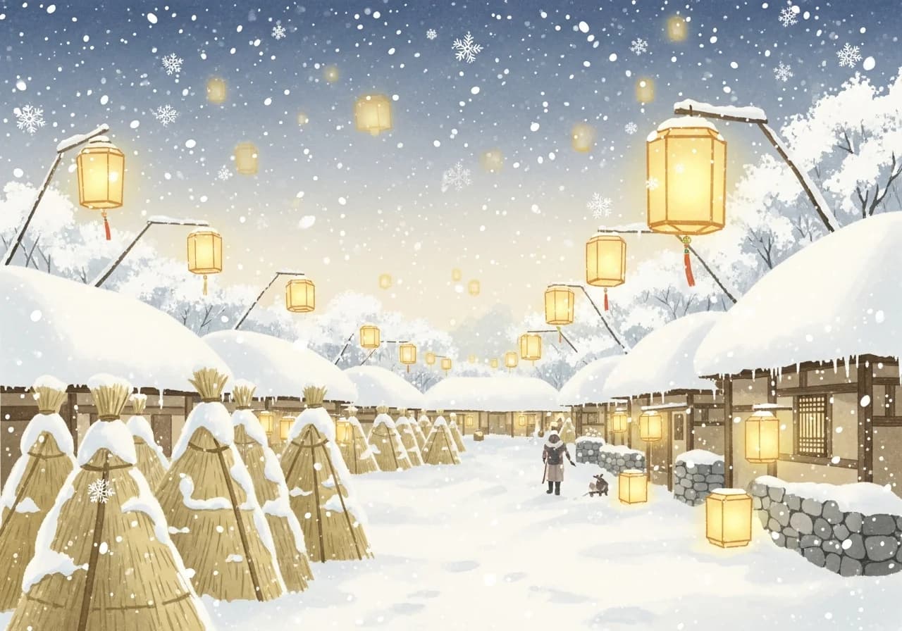 길몽: 하얀 눈이 내리고 쌓이는 꿈