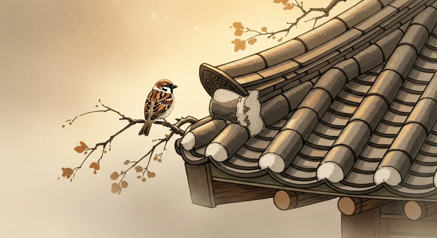 참새 꿈해몽 - 소박한 행운과 가정의 경사를 알리는 새