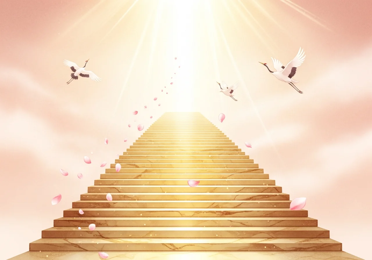 계단 오르는 꿈 — 승진과 성공의 강한 길몽