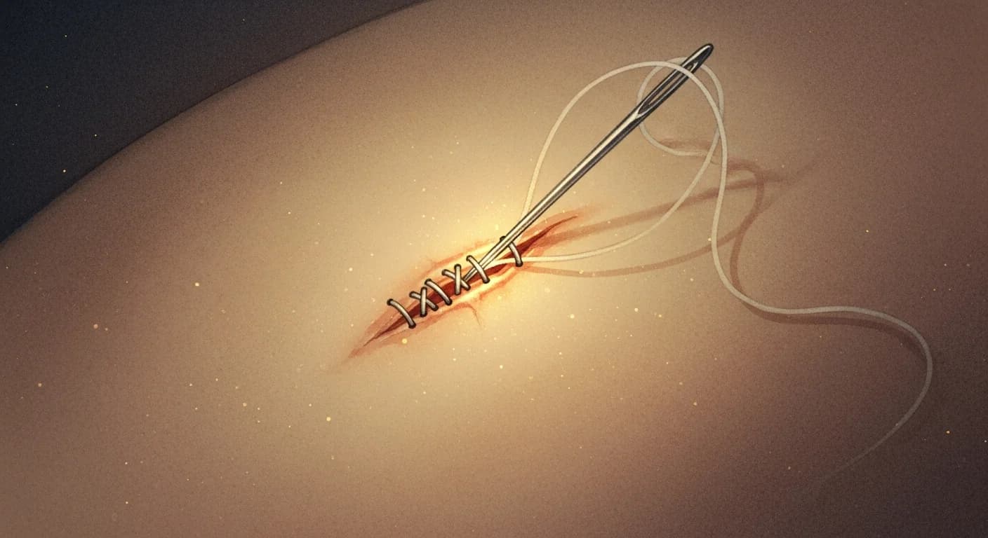 꿰매는 꿈 해몽 — 치유와 봉합, 끊어진 인연의 회복