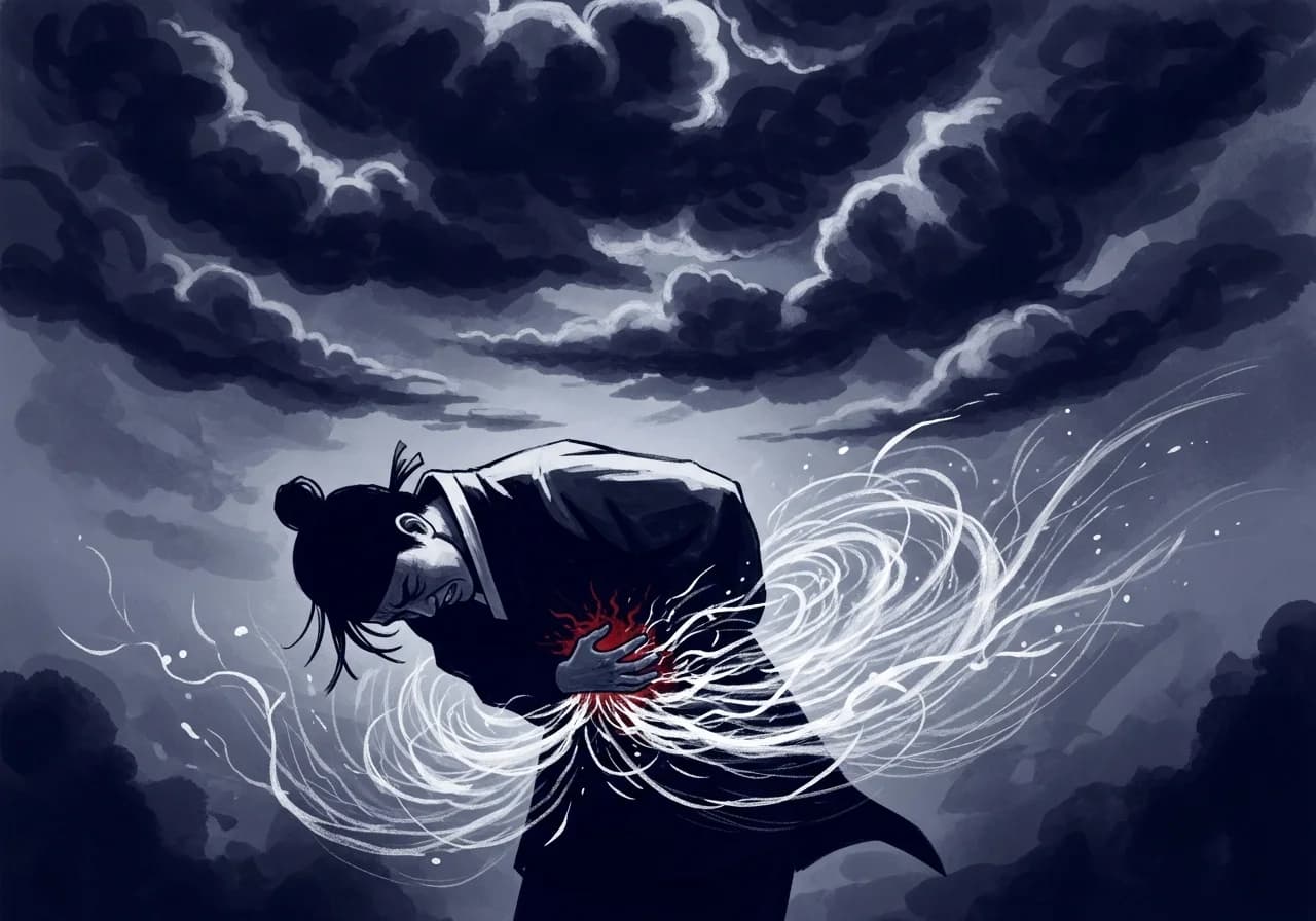 흉몽 — 건강과 재정을 위협하는 복통 꿈