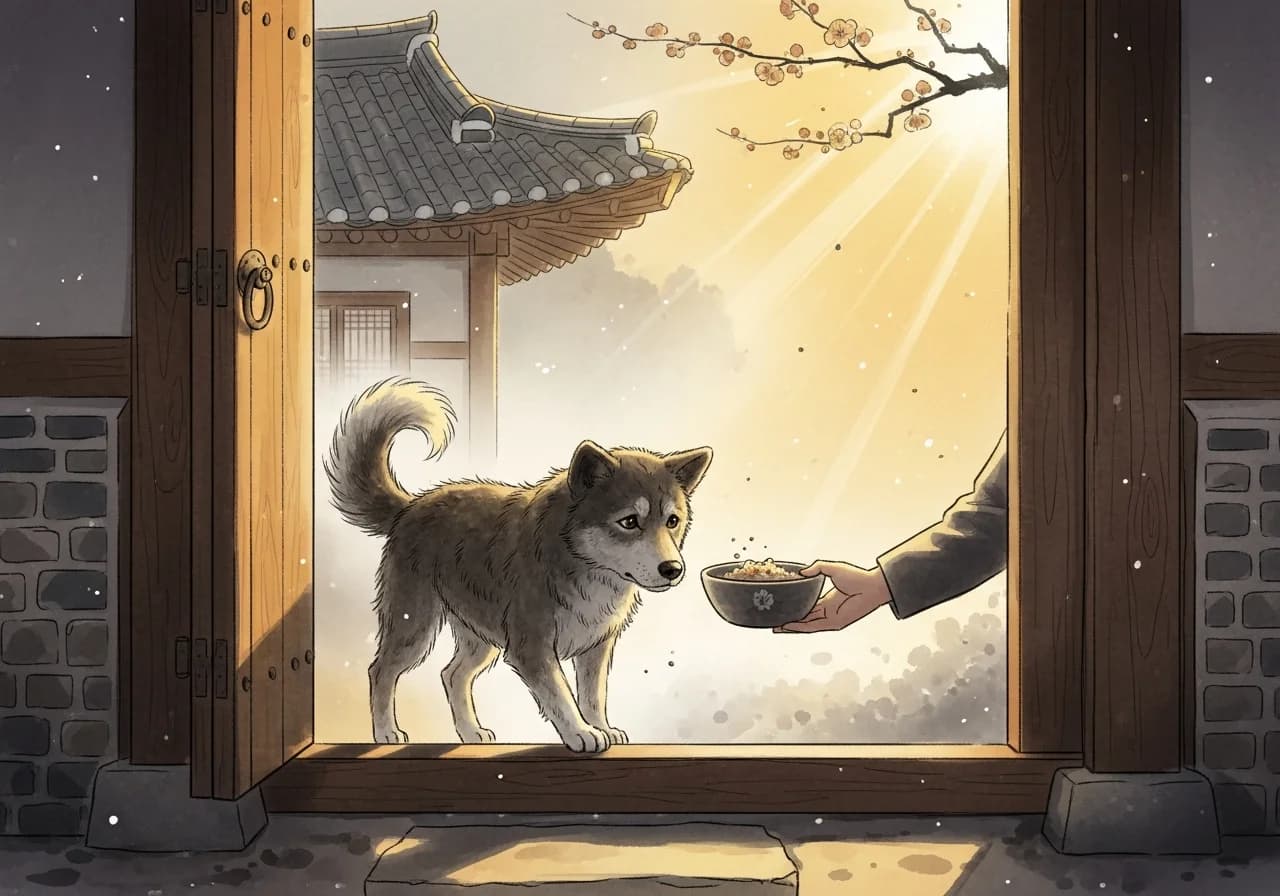 떠돌이 개 꿈 — 길몽으로 읽는 경우