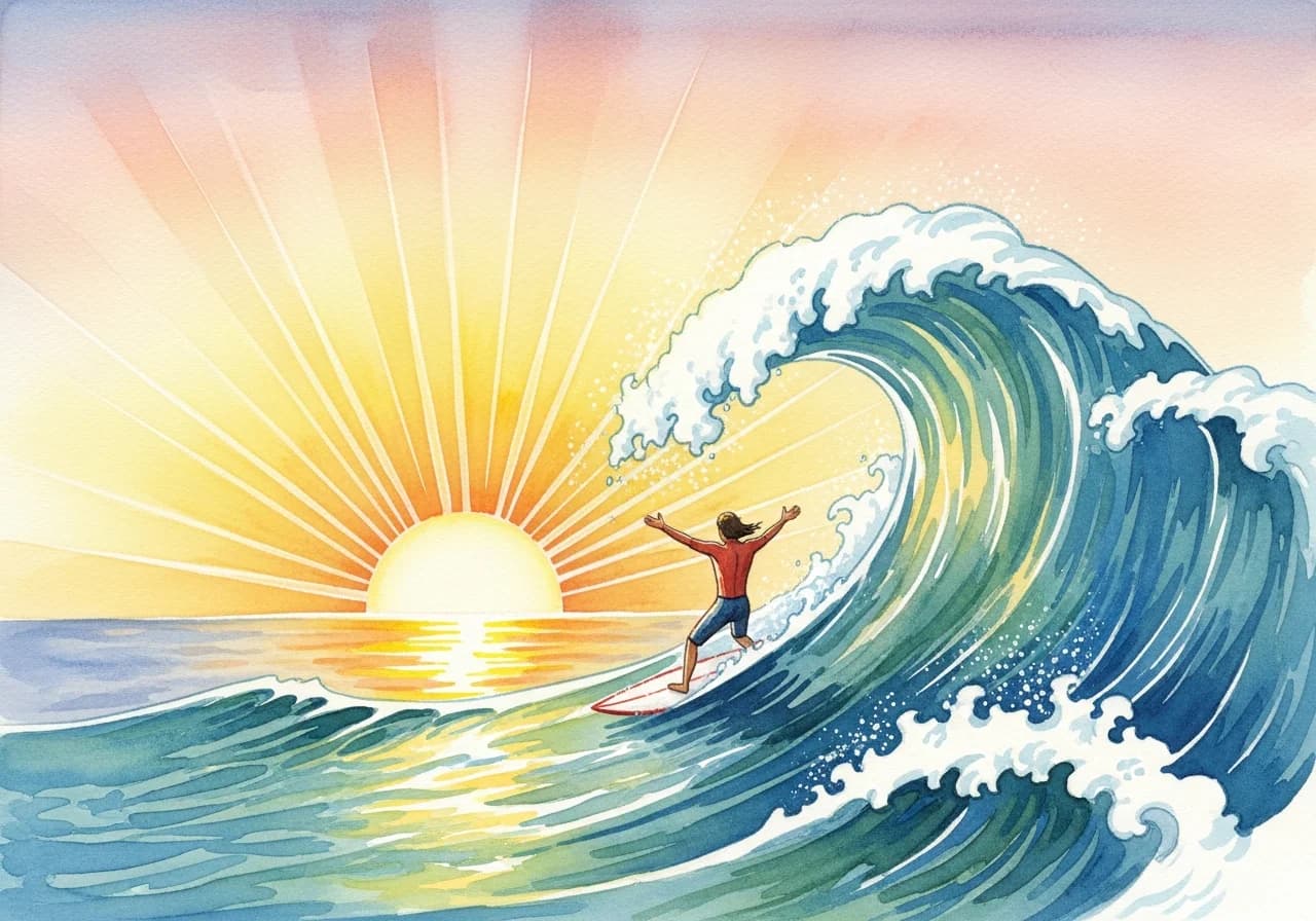 Surfing Dream as a Good Omen (길몽)