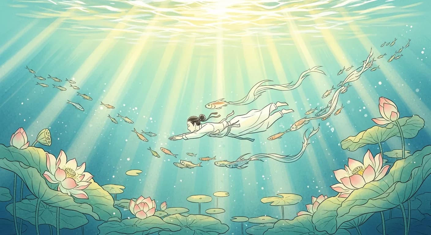 Swimming Dream Meaning — How the Water's Condition Determines Your Fortune