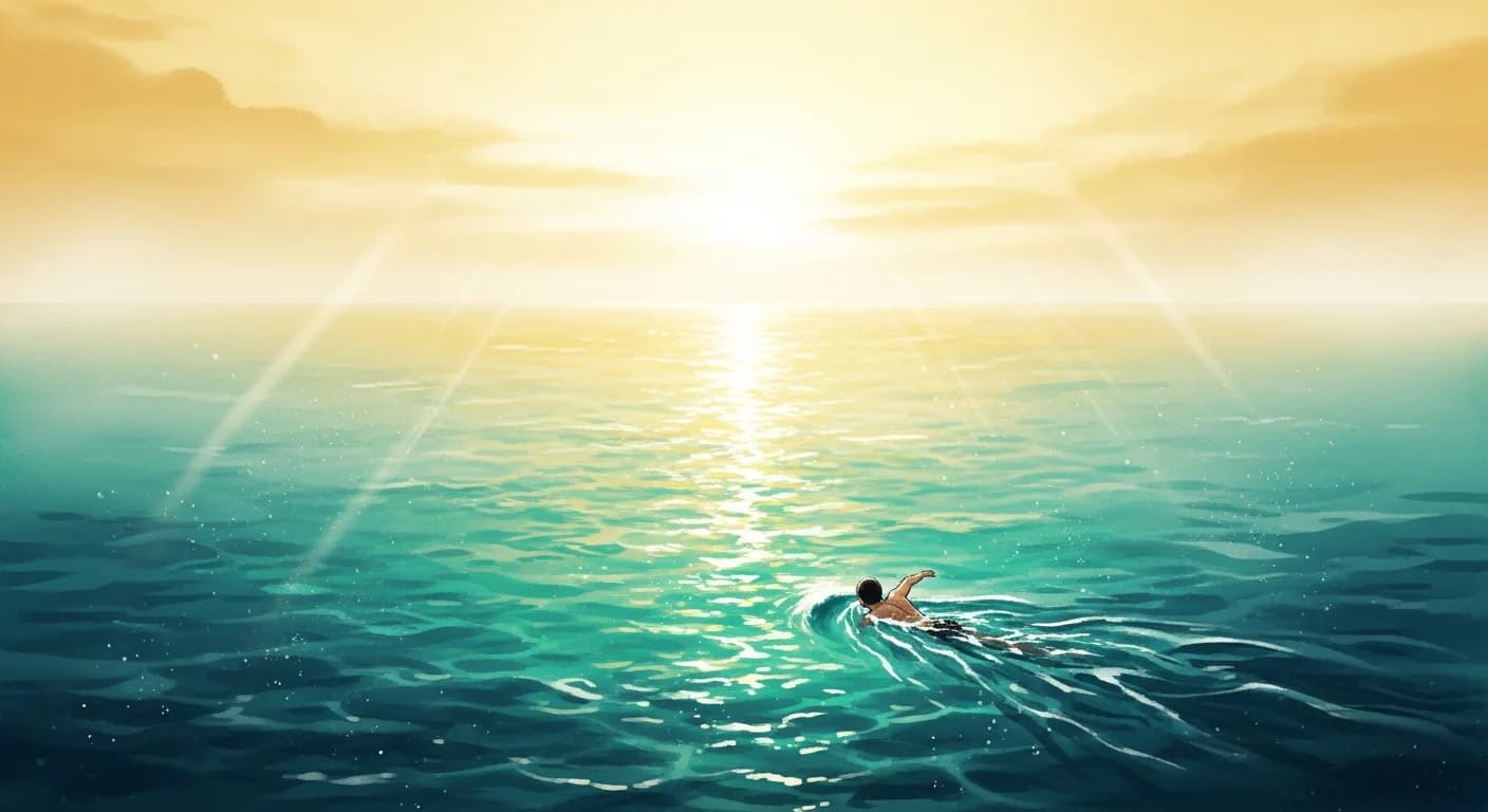 Dream of Swimming in Ocean — Korean Dream Interpretation Guide