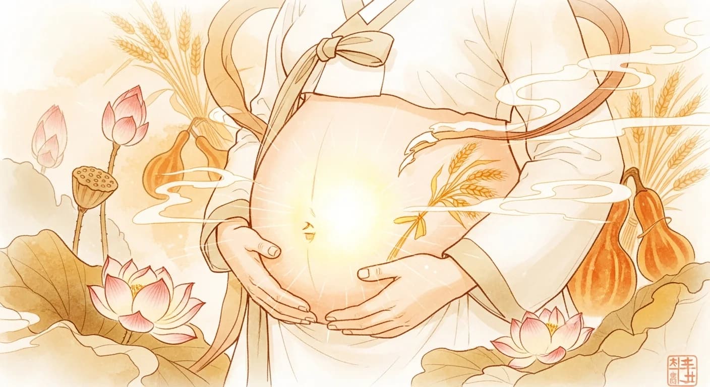 배가 부른 꿈 해몽 — 풍요와 성장, 그리고 경고의 징조