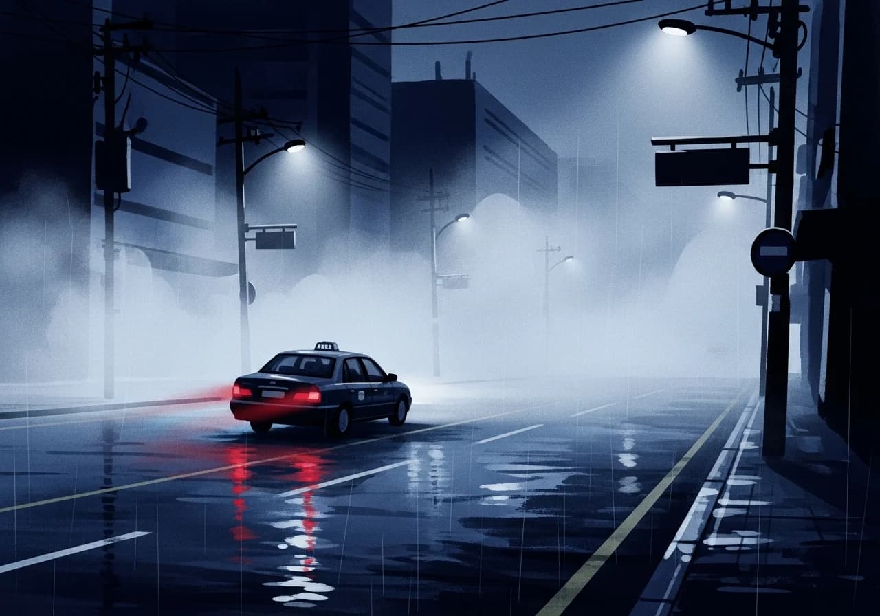 택시 꿈이 흉몽인 경우 — 방향 상실과 협력자 부재