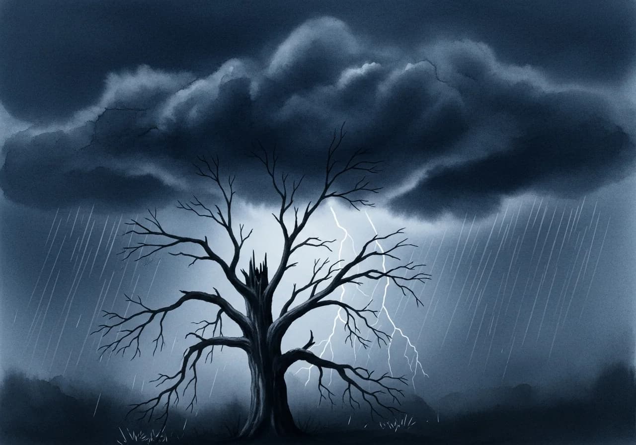 흉몽: 쓰러지고 뽑히는 나무 꿈