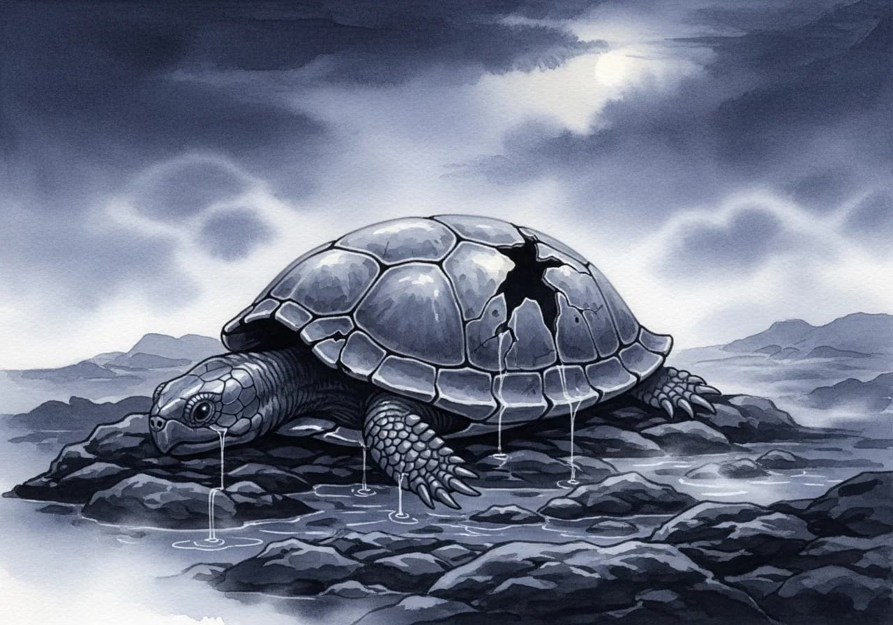 거북이 꿈 — 흉몽과 경고의 의미