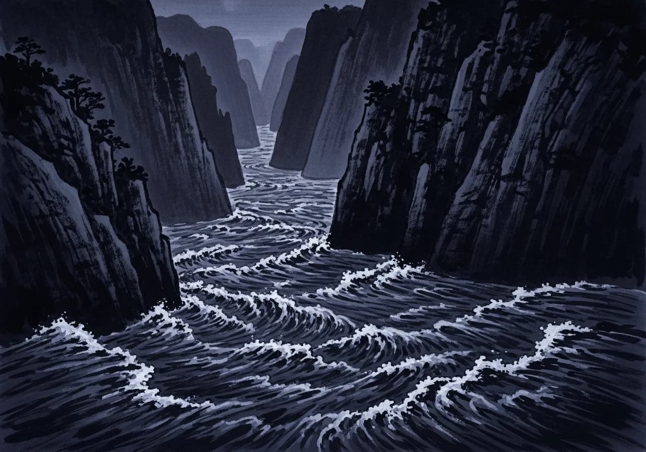 흙탕물·탁한 물 꿈 — 갈등과 위기의 경고