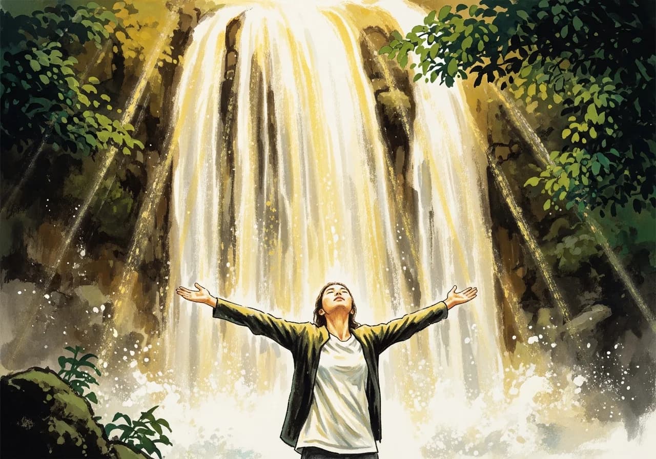 폭포 꿈 — 길몽 해석