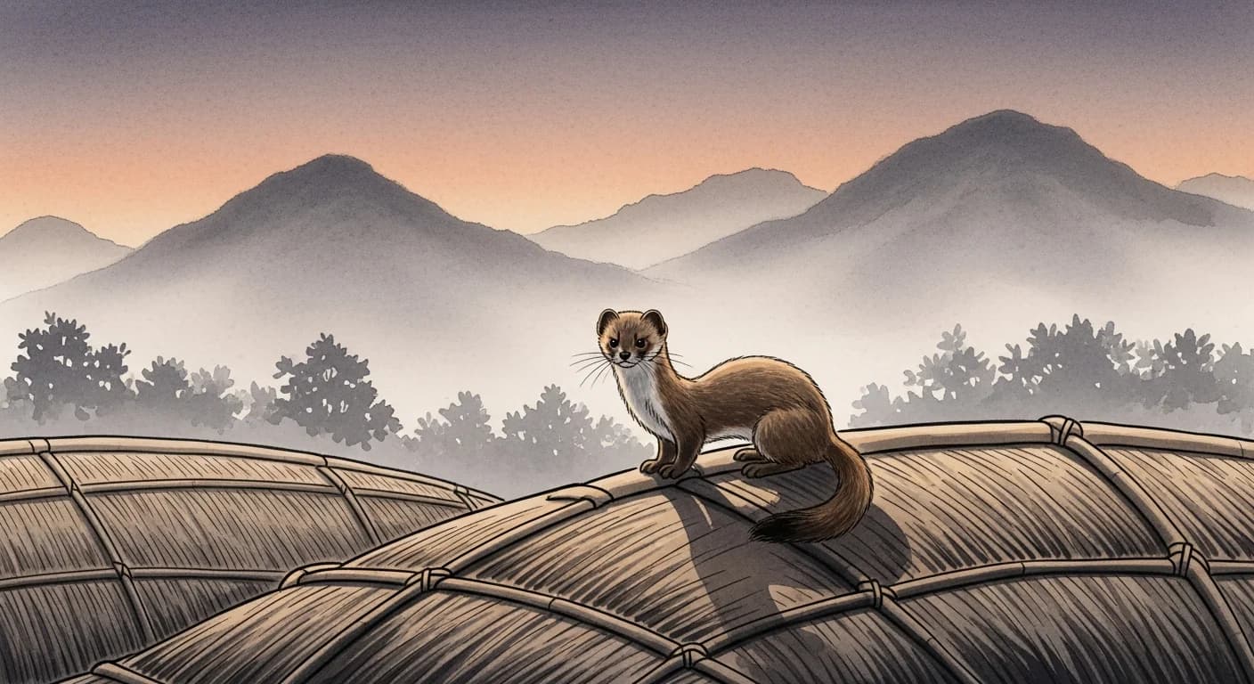 족제비 꿈해몽 - 교활한 방문자가 전하는 경고