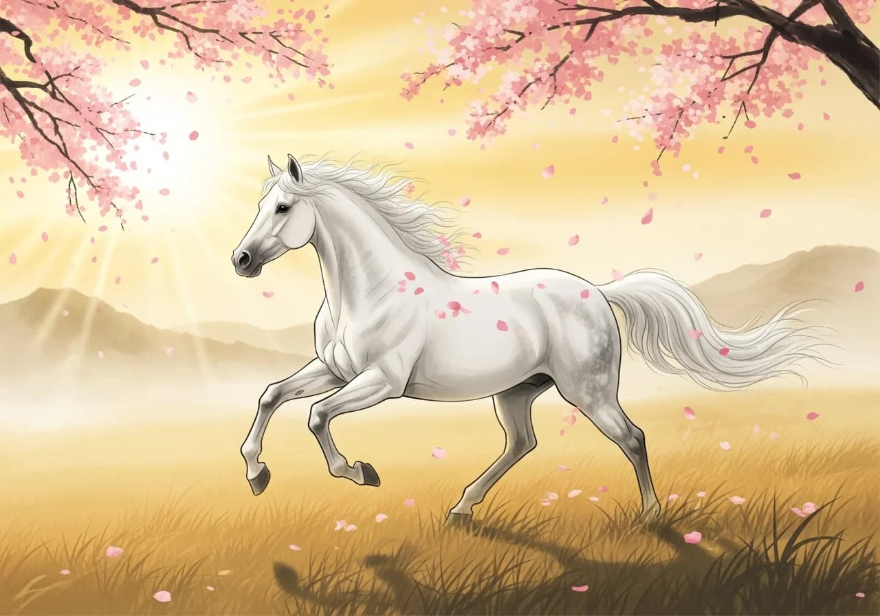 백마 꿈의 기본 의미 — 명예로운 발전의 길몽