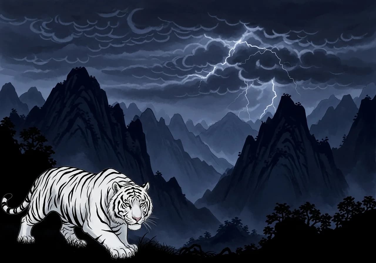 백호 꿈 — 경고로 읽히는 경우