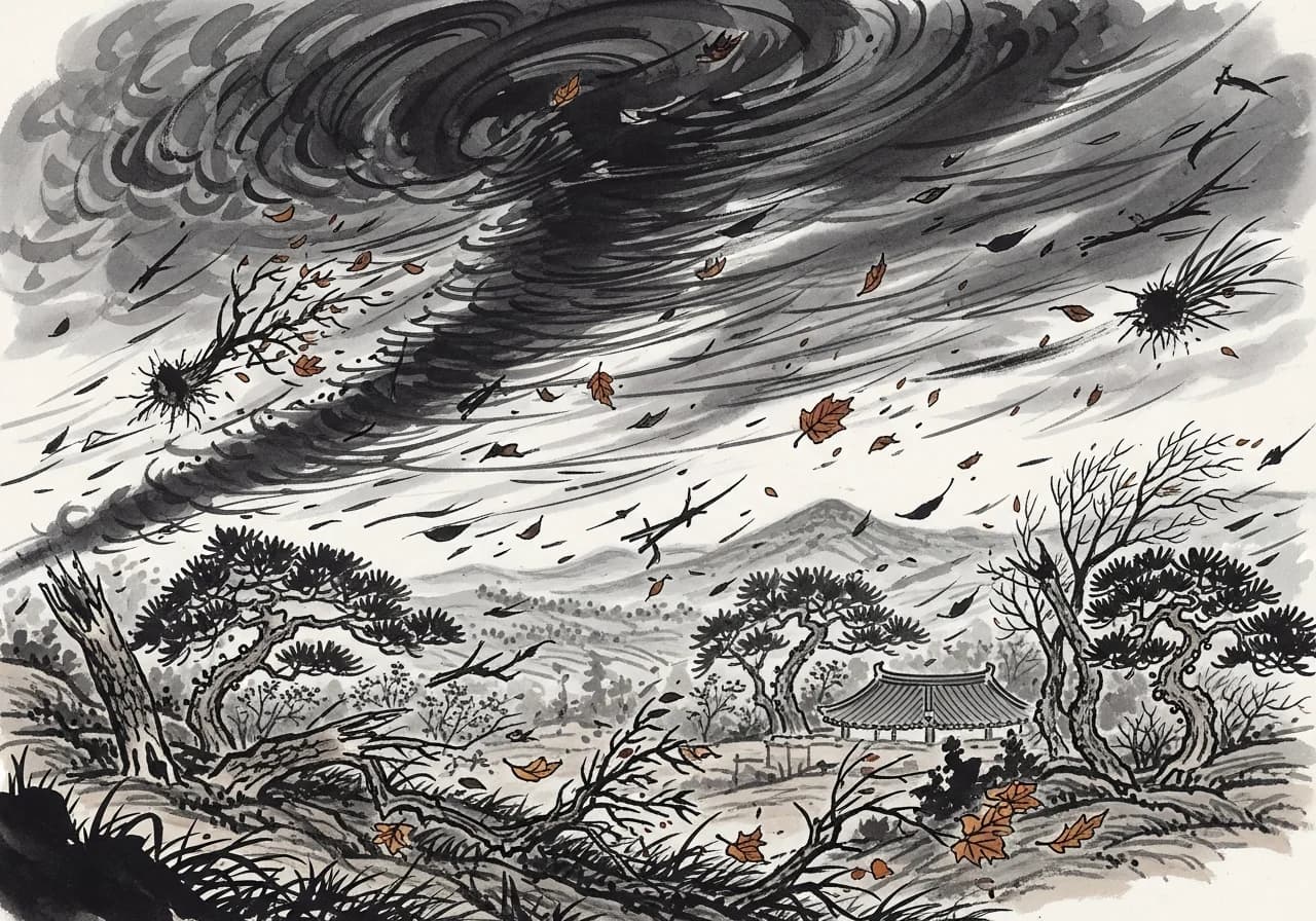 흉몽 — 거센 바람이 보내는 경고