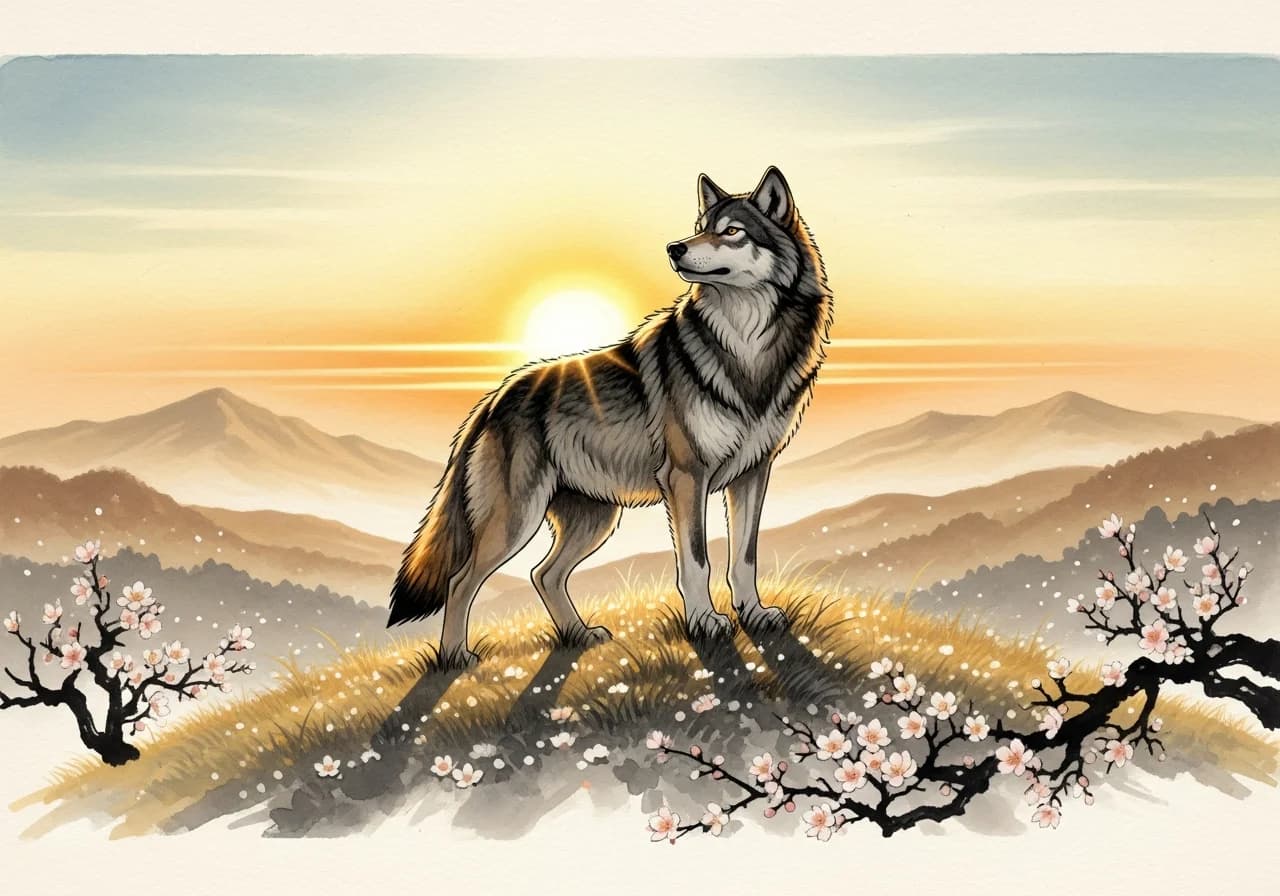 늑대꿈 길몽 — 제압과 승리의 상징