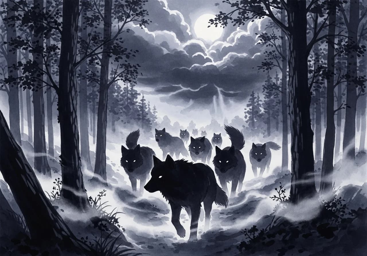 늑대꿈 흉몽 — 숨은 적과 배신에 대한 경고