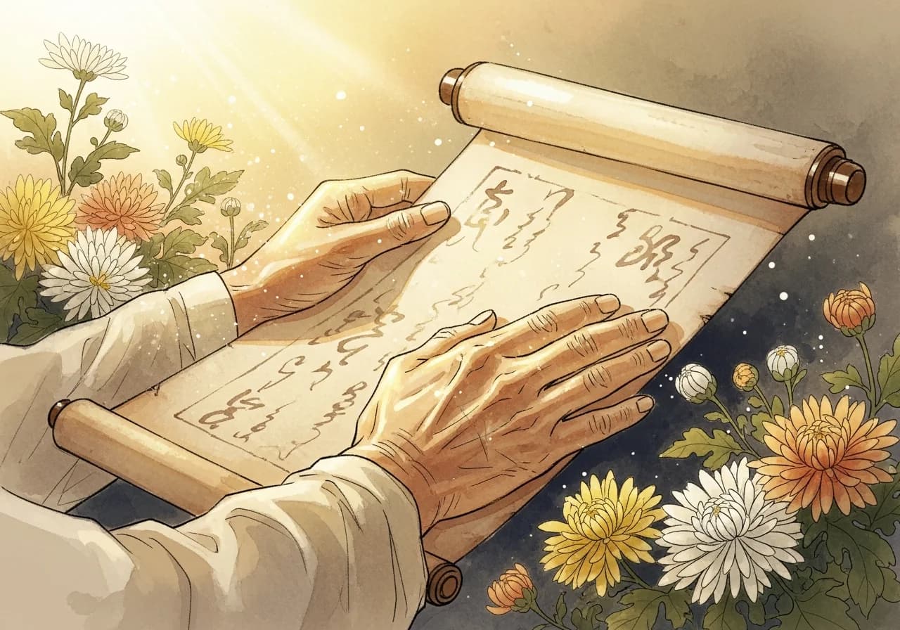 길몽으로 보는 주름 꿈 — 지위 상승과 지혜의 예고