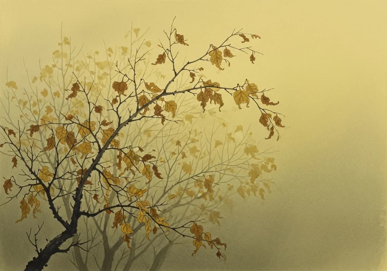 칙칙하고 어두운 노란색 꿈 — 건강과 대인 관계 경고